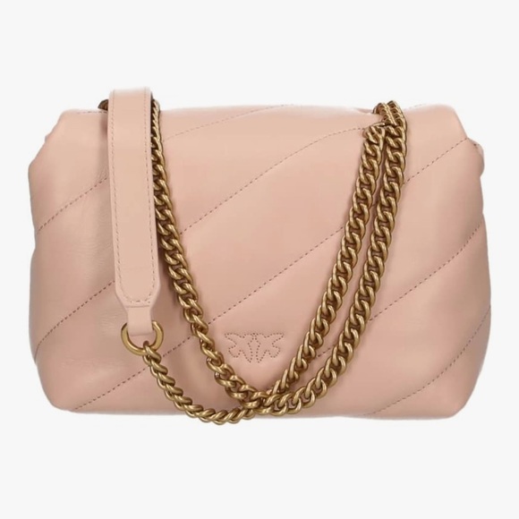 PINKO Love class large Puff crossbody bag - pink - Picture 3 of 16